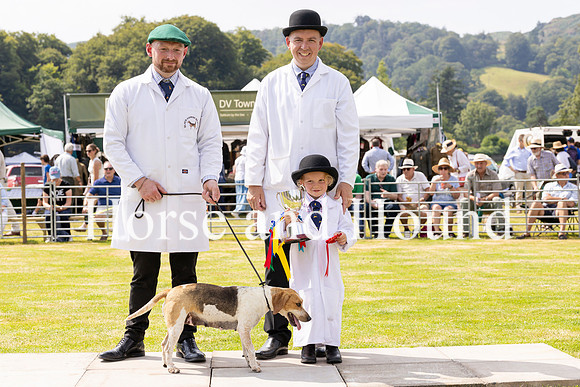 Rydale022 Best Brood beagle Bitch Blackcombe Crinklewith Ian Winter, Grace Cummings and Michael Cummings Huntsman