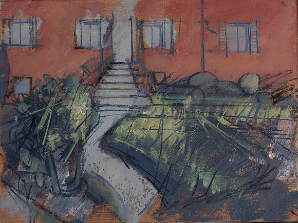 70.Sketch of villa in Tuscany
