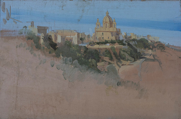 89.Sketch of church, Gozo