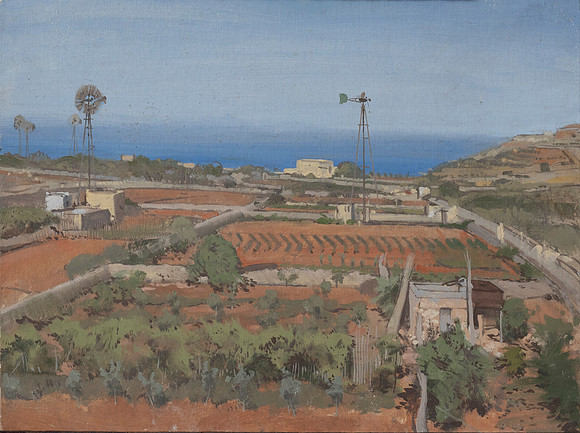 104.Fields and windmills, Gozo