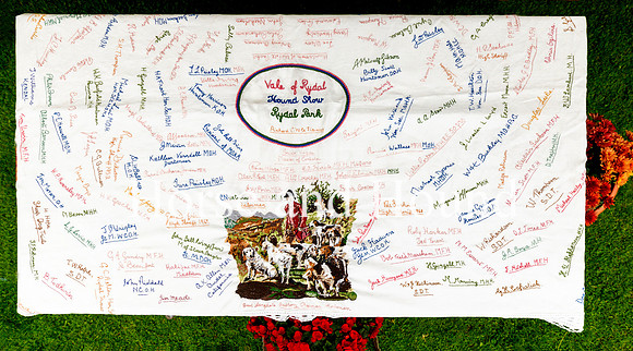 0001.jpg.. A great supporter of Rydal, Dora Marley, who collected signatures on her tablecloth of famous visitors to Rydal and embroided them onto the tablecloth