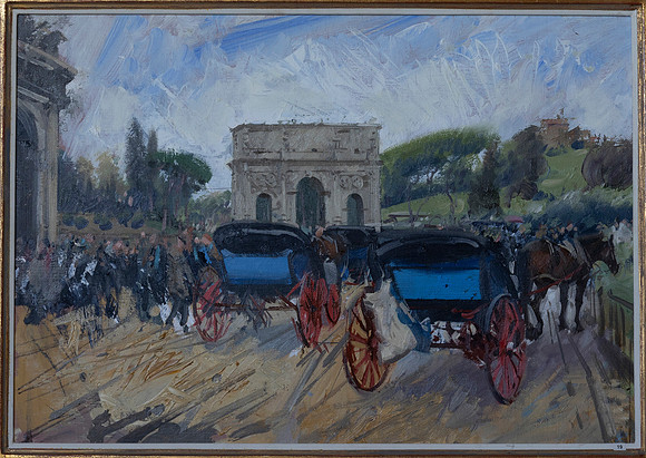 77.Horses and carriages, Rome