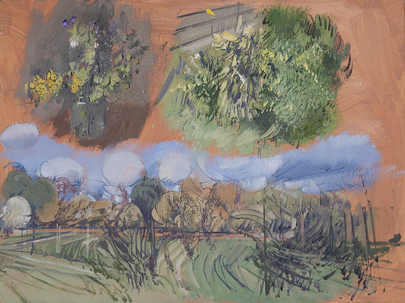 60.Abstract studies of garden at Fawcett
