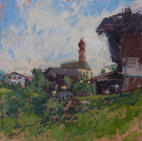 38.Village church in the Dolomites I