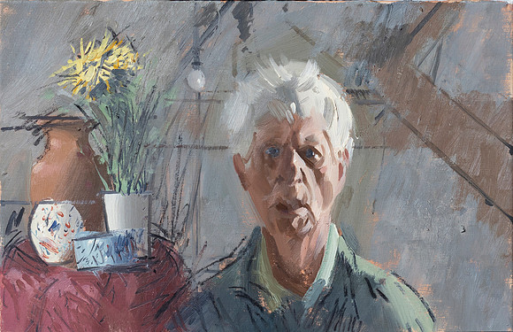 114.Self-portrait with still life