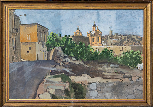 96.A village road in Gozo