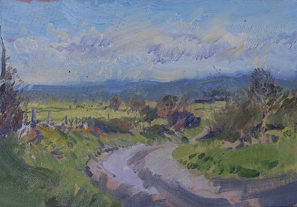 43. A Country Lane in Yorkshire