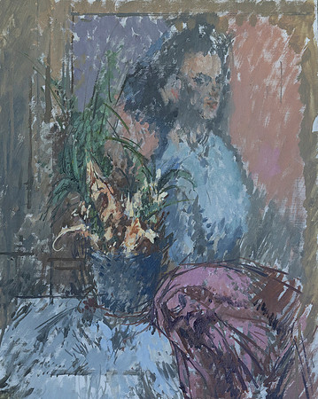 100.Still life with portrait of Virginia Festing