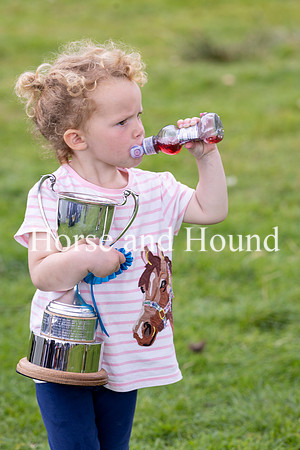 0005 Winning is thirsty work for two year old Grace Cummings