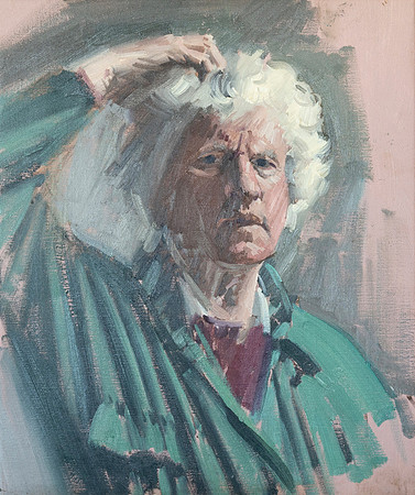 4.Self-portrait with hand on head